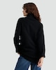 image 3 of F&F Knitted Roll Neck Jumper Dress with Wool in Black