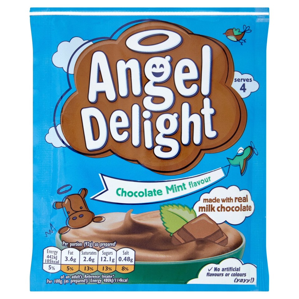 Angel Delight Chocolate Mint Flavour 59G Tesco Groceries
