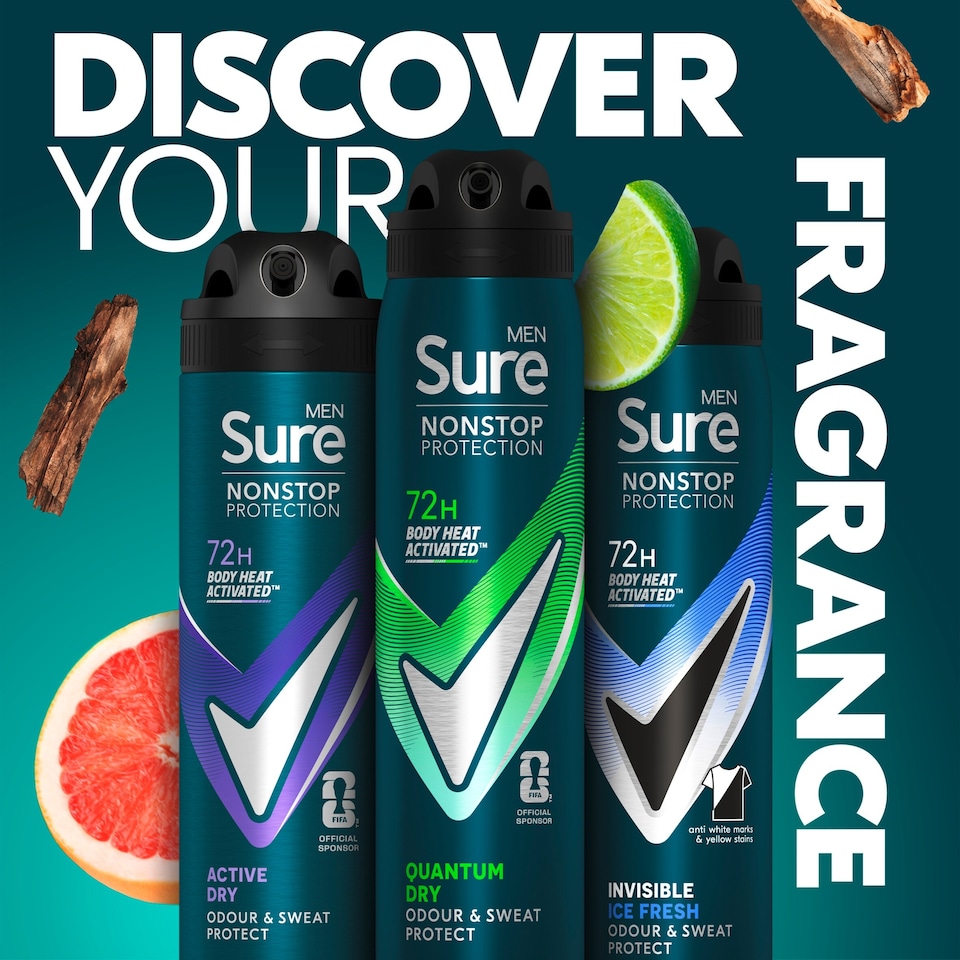 image 1 of Sure Men Nonstop Protection Quantum Dry A/Pspirnt 250Ml