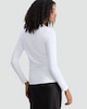 image 3 of F&F Cotton Rich Crew Neck Long Sleeved Top in White