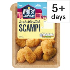 Whitby Seafoods Jumbo Scampi 200g