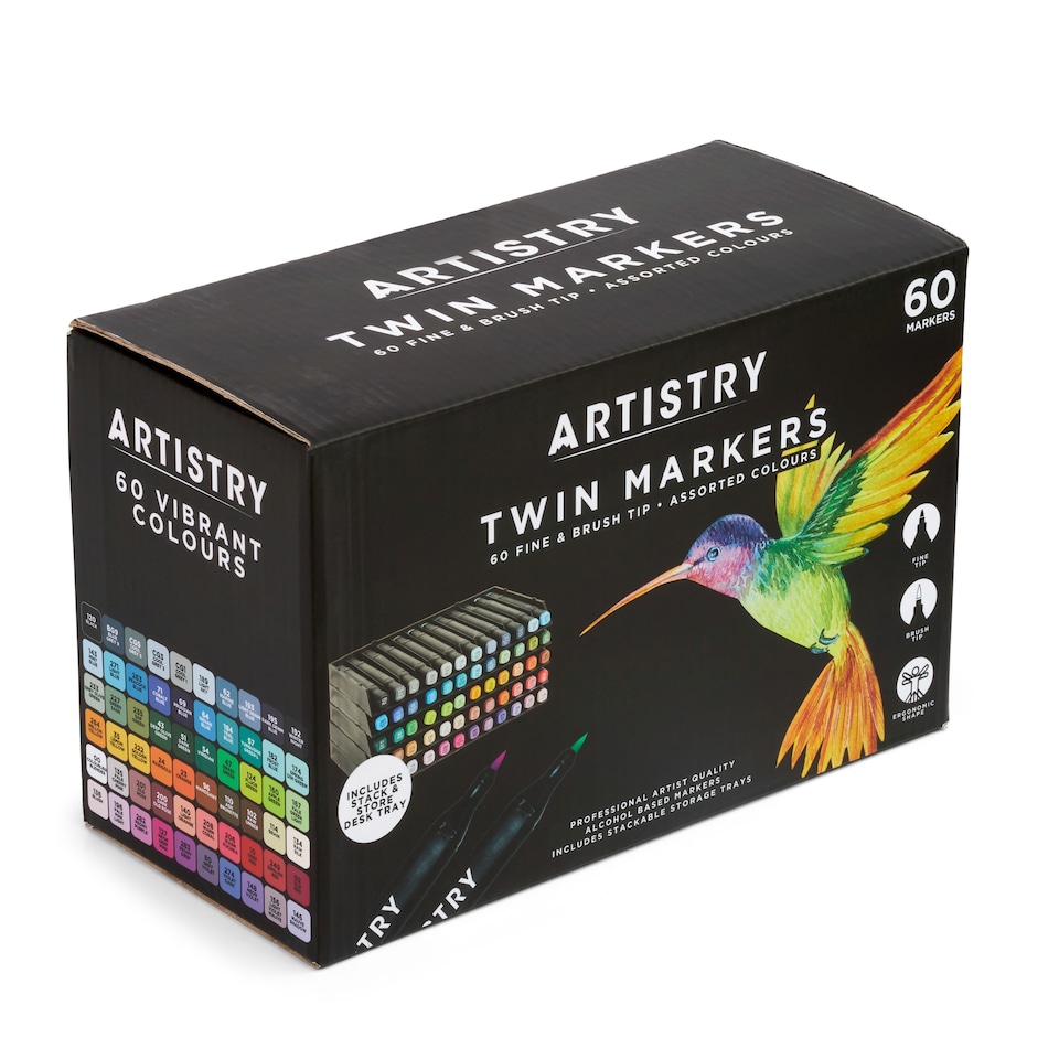 image 1 of Artistry 60pk Twin Markers