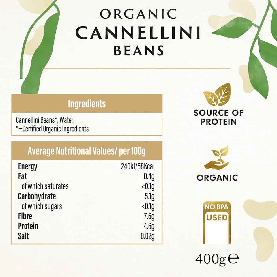 image 1 of Biona Organic Cannellini Beans 400g