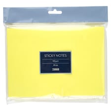 Tesco A5 Sticky Notes Yellow 100 Sheets
