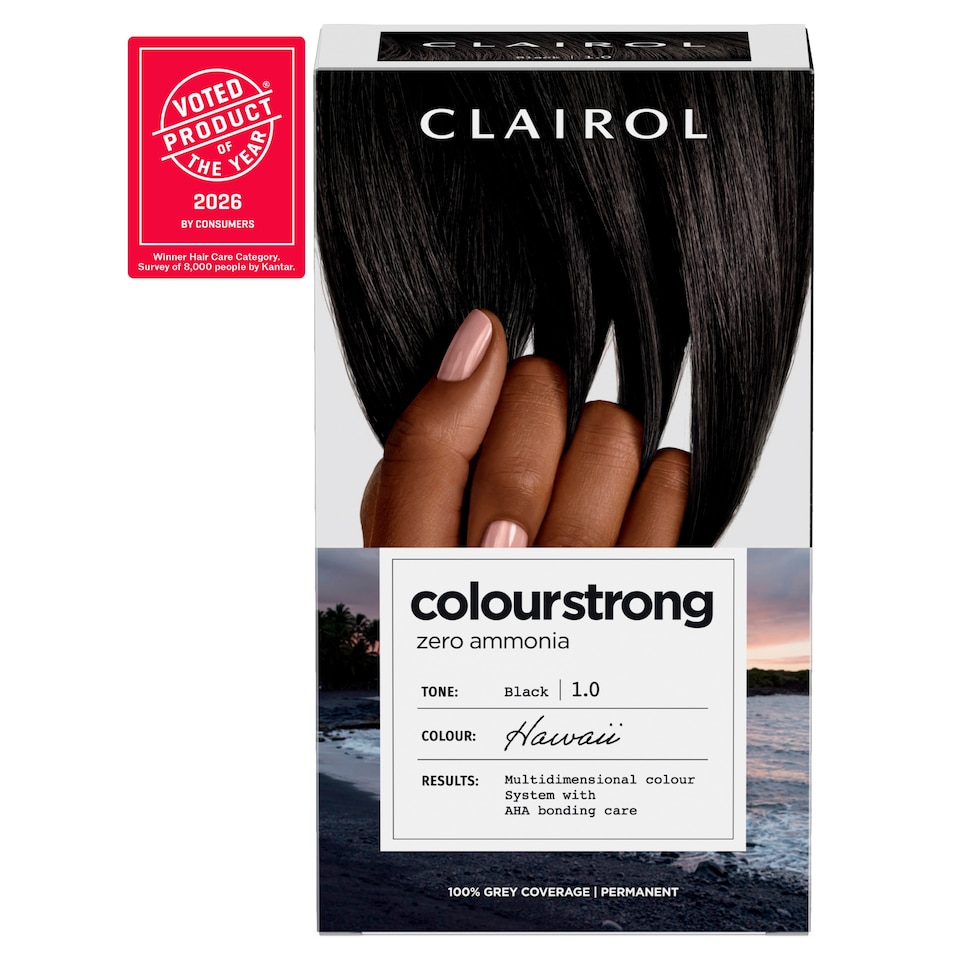 image 1 of CLAIROL COLOUR STRONG PERMANENT HAIR DYE - 1.0 BLACK