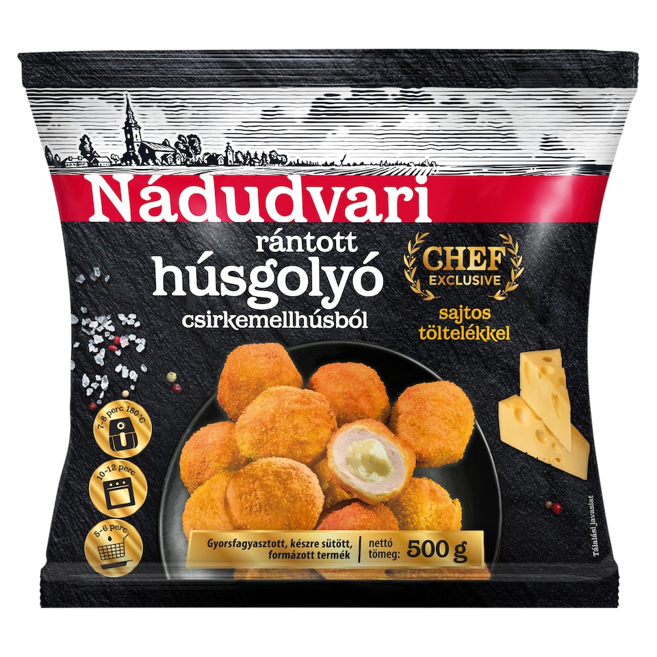 Nádudvari Fried Chicken Meatballs with Cheese Filling 500 g