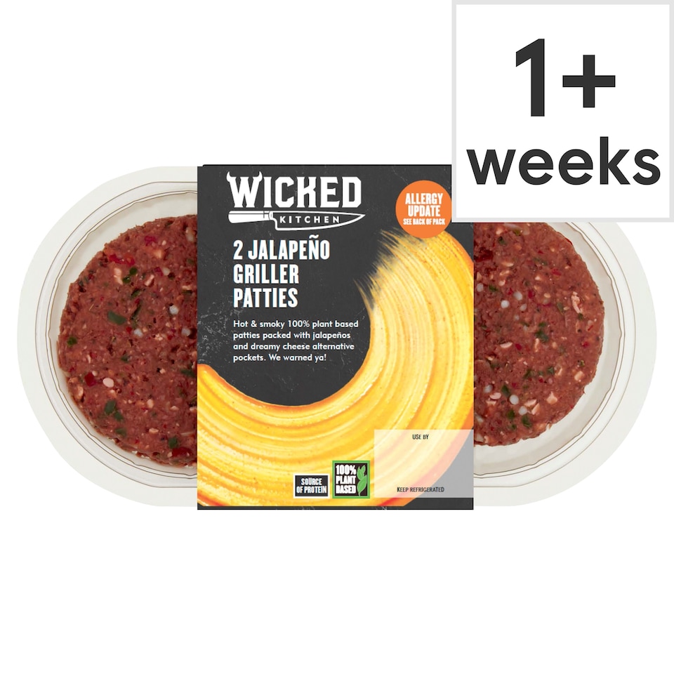 Wicked Kitchen 2 Jalapeno Griller Patties 226g