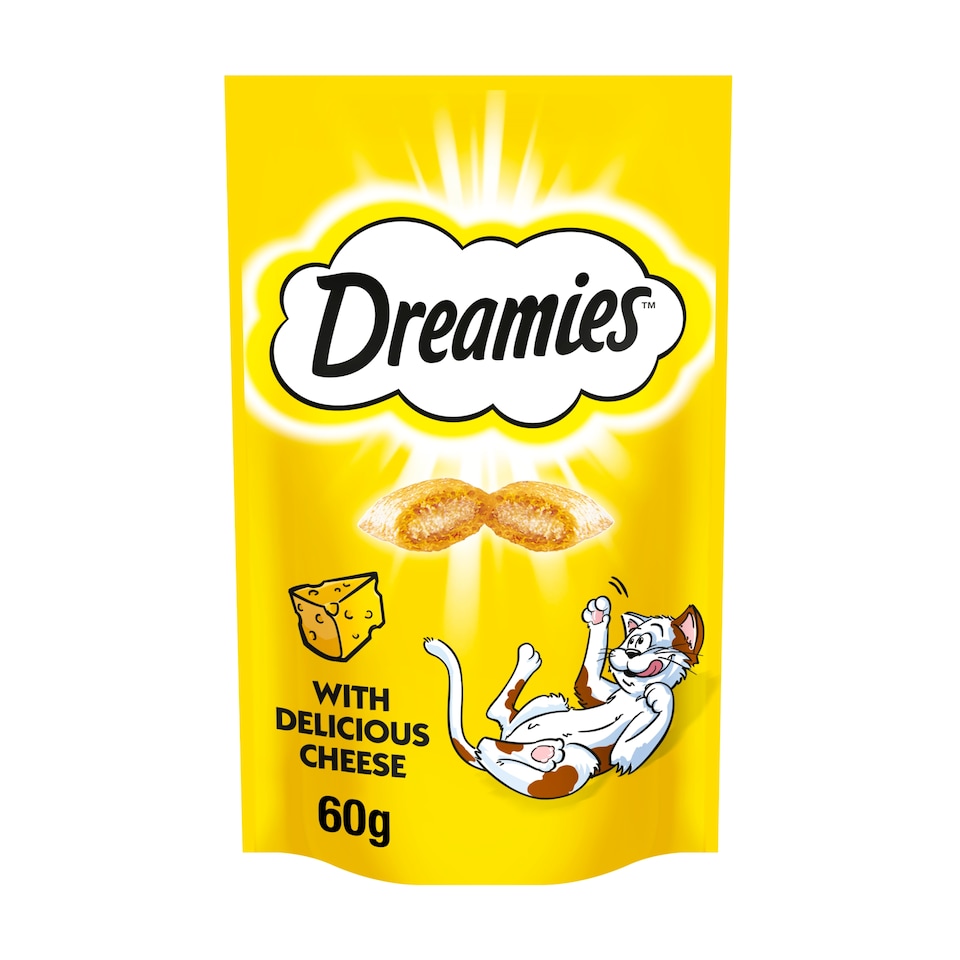 image 1 of Dreamies Cat Treat Biscuits with Cheese 60g