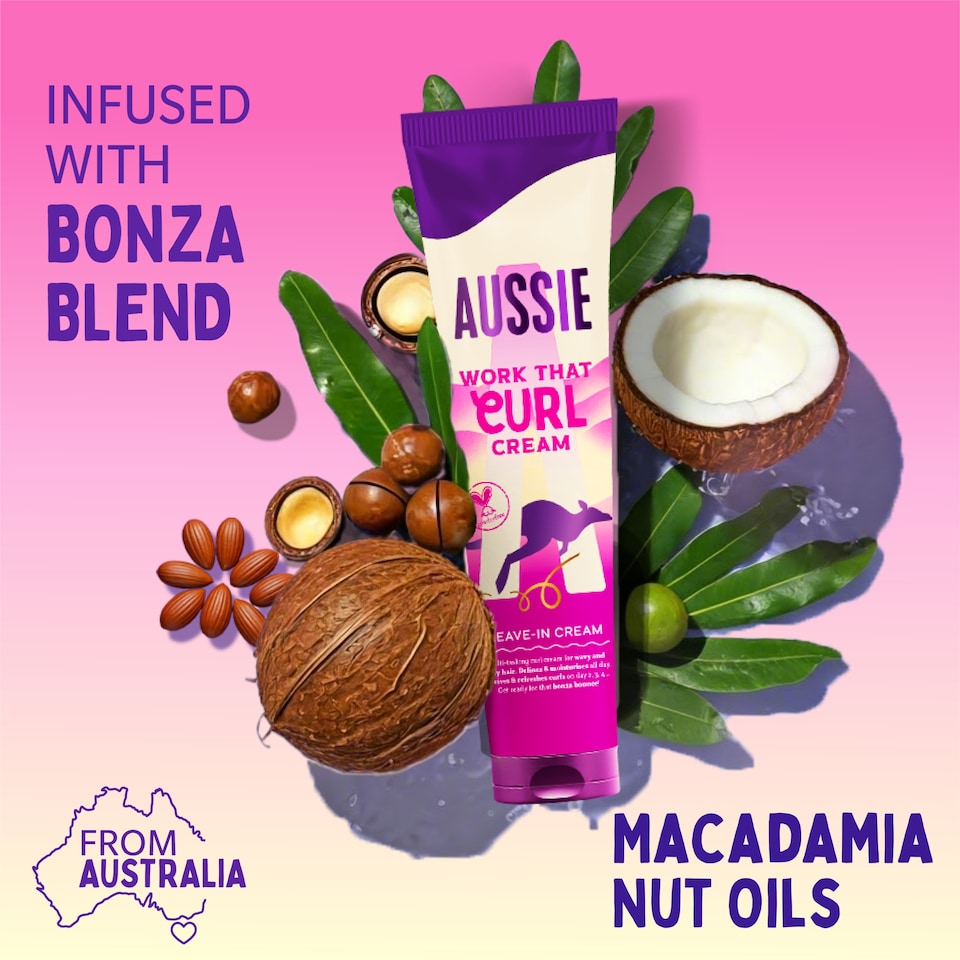 image 1 of Aussie Leave In Hair Curl Cream 160Ml