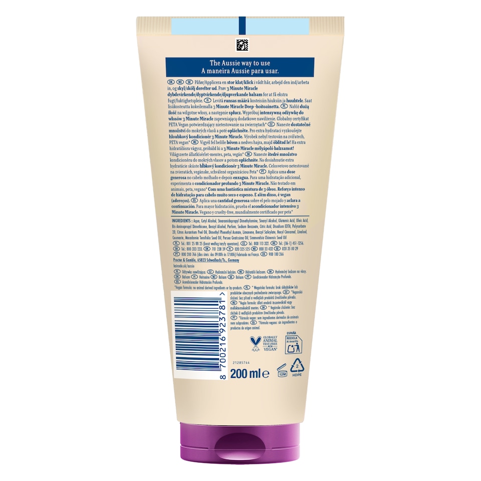 obrázok 1 z Aussie Deeep Moisture Hydratačný Kondicionér 200 ml. Hydratuje Veľmi Suché a Husté Vlasy