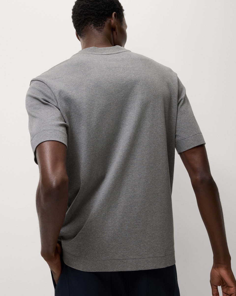 image 1 of F&F Pure Cotton Relaxed Fit T-Shirt in Grey Marl