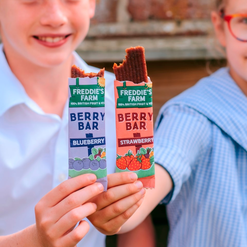 image 1 of Freddie's Farm Berry Bars - Blueberry 5 x 20g