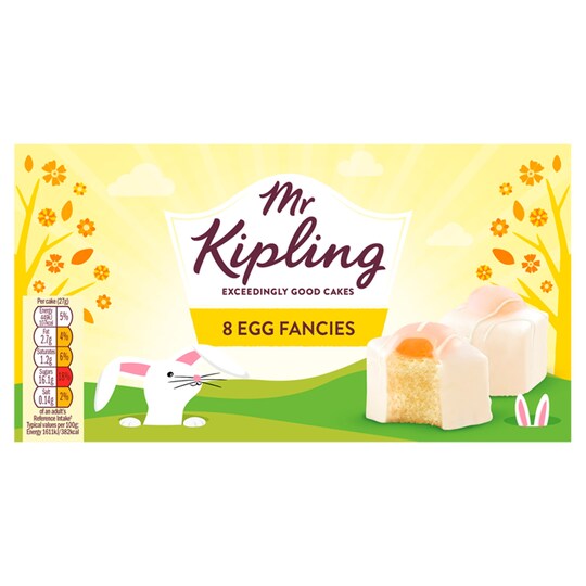 Mr Kipling Egg Fancies 8 Pack Tesco Groceries