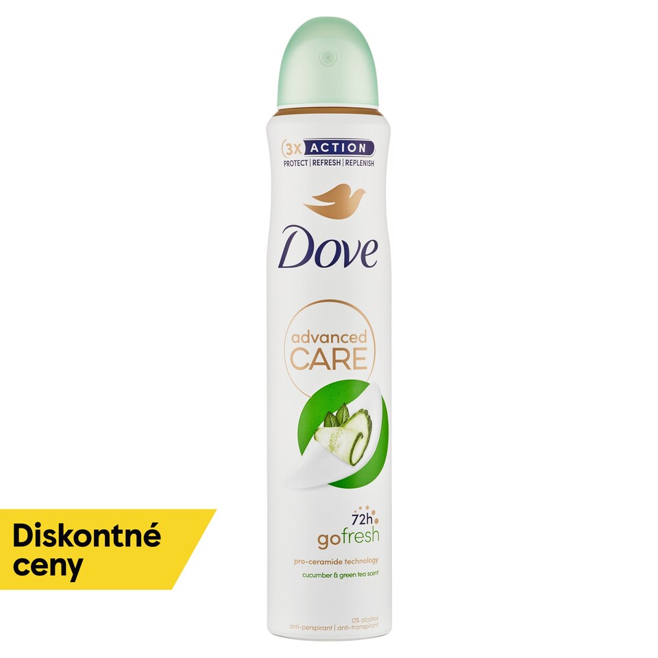 obrázok 1 z Dove Advanced Care Cucumber&Green Tea Antiperspirant sprej 200 ml