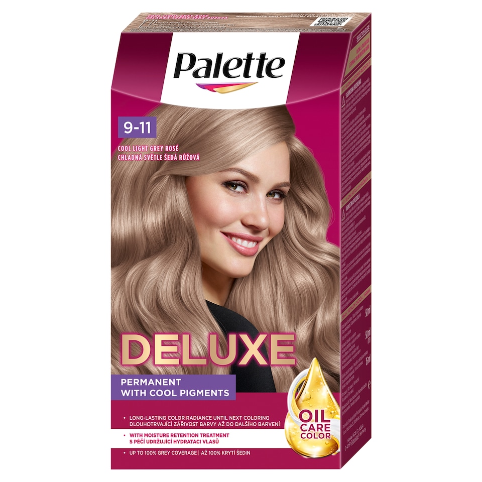Palette Deluxe 9-11 hűvös világos szürke rózsa tartós hajfesték   1. kép