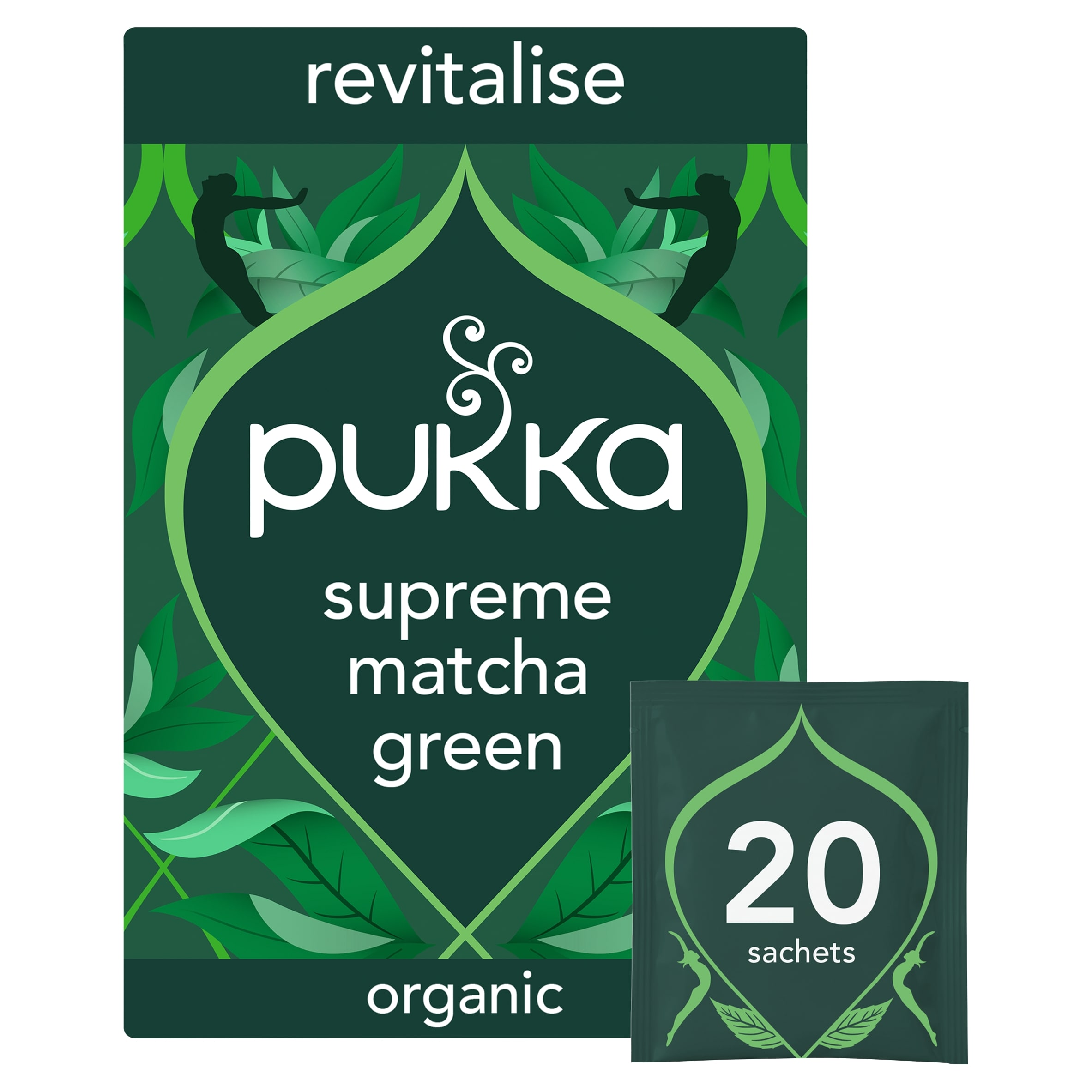 Pukka Organic Supreme Matcha Green Herbal Tea 20 Green Tea Bags 30g