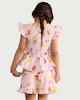 image 2 of F&F Girls 2-Piece Pure Cotton Fruit Print Top and Short Set in Pink