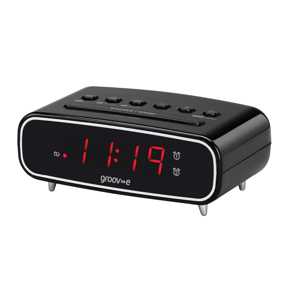 GROOVE RISE ALARM CLOCK RADIO