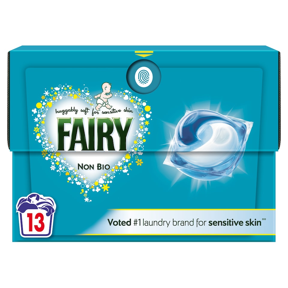 image 1 of Fairy Non Bio Washing Pods 13 Washes 300.3g
