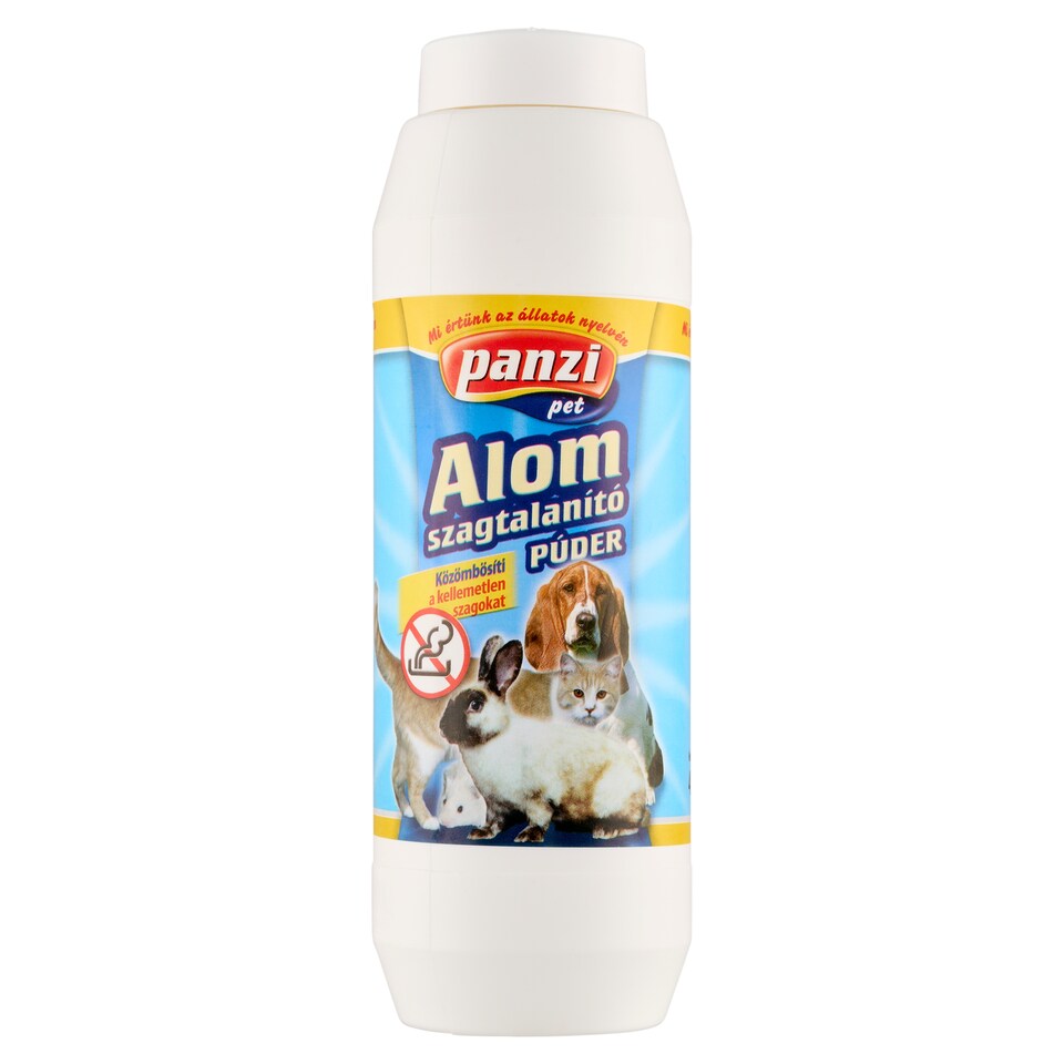 Panzi Pet alom szagtalanító púder kutyáknak, macskáknak és rágcsálóknak 450 ml