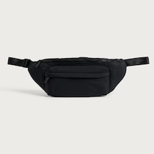 SACHA Padded Zip Fastening Belt Bag in Black