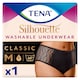 image 1 of TENA Silhouette Washable Incontinence Underwear Black Size M