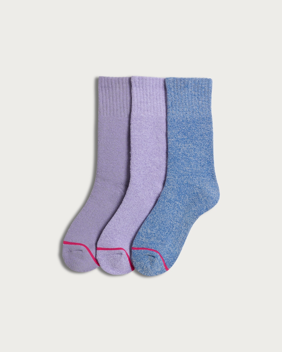 Weatherproof 3-Pack Thermal Socks in Multi