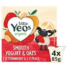 Yeo Valley Organic Little Yeos  Yog Oat Pots 4X85g