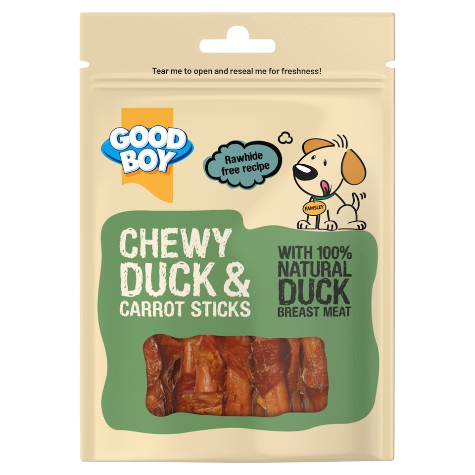 Good Boy Chewy Duck With Carrot Sticks 90G