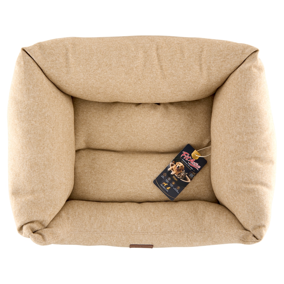 FitActive Premium Bolstered Bed with Removable Center Cushion 60 x 50 x 20 cm