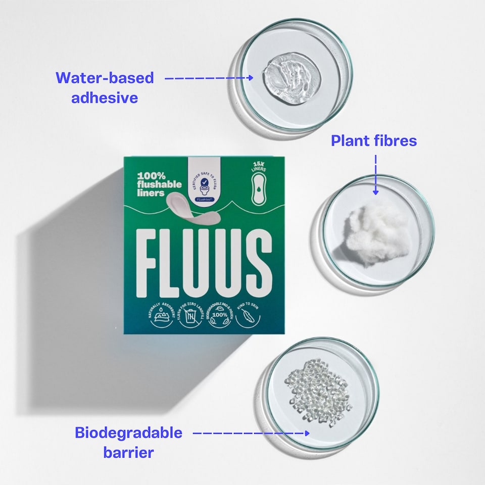 image 1 of Fluus Flushable Liners 15s