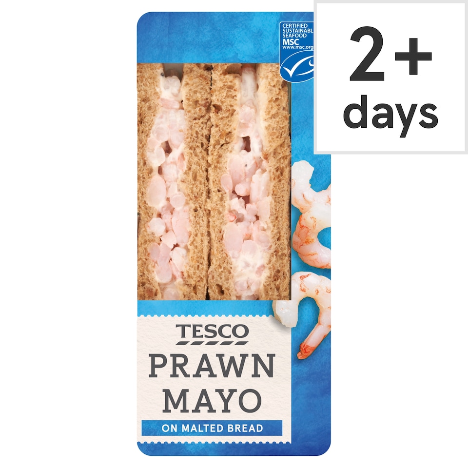 Tesco Prawn Mayonnaise Sandwich