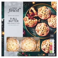 Tesco Finest 9 All Butter Pastry Mini Mince Pies