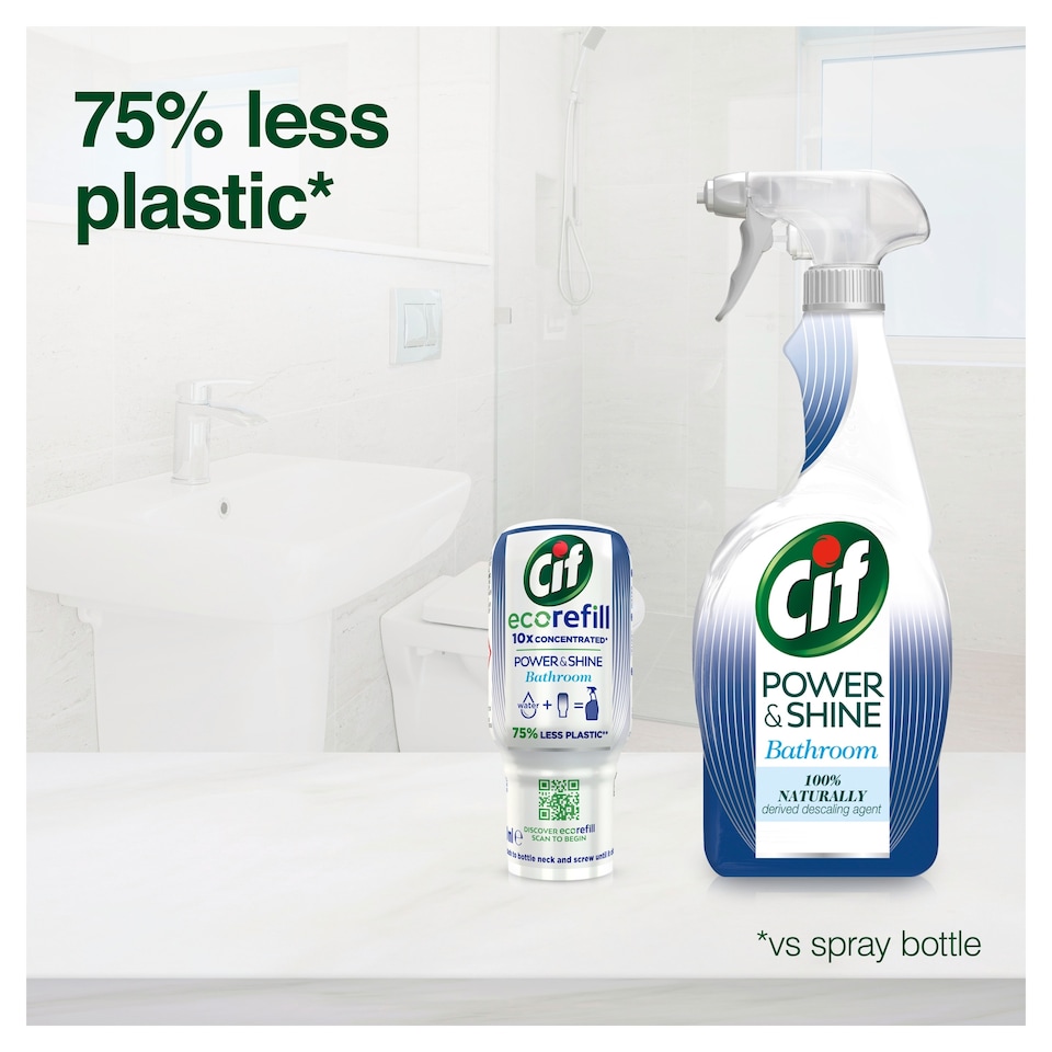 image 1 of Cif Eco Refill Power & Shine Bathroom 70Ml