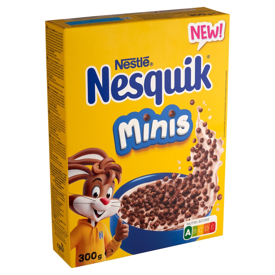Nestlé Nesquik Minis kakaós ízű ropogós mini gabonagolyók vitaminokkal és ásványi anyagokkal 300 g
