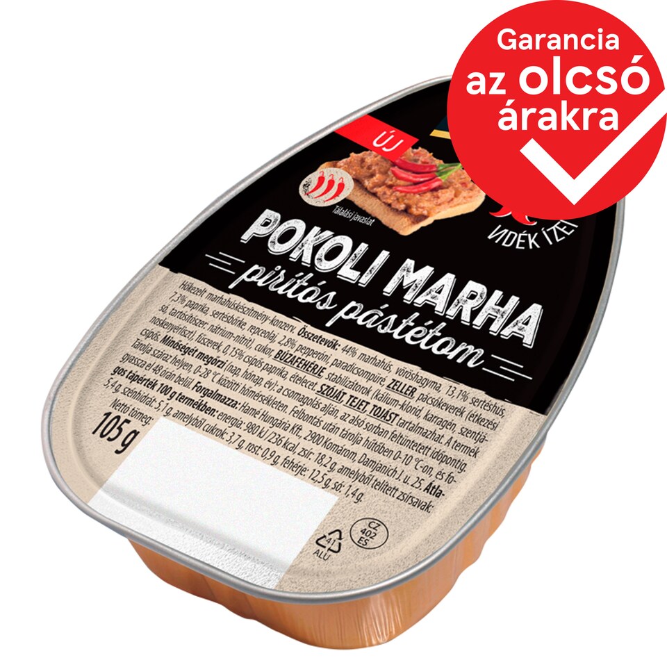 Hamé Pokoli Marha pirítós pástétom 105 g
