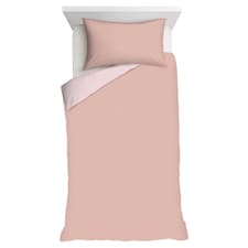 F&F Home Pink Reversible Duvet Cover Set Single