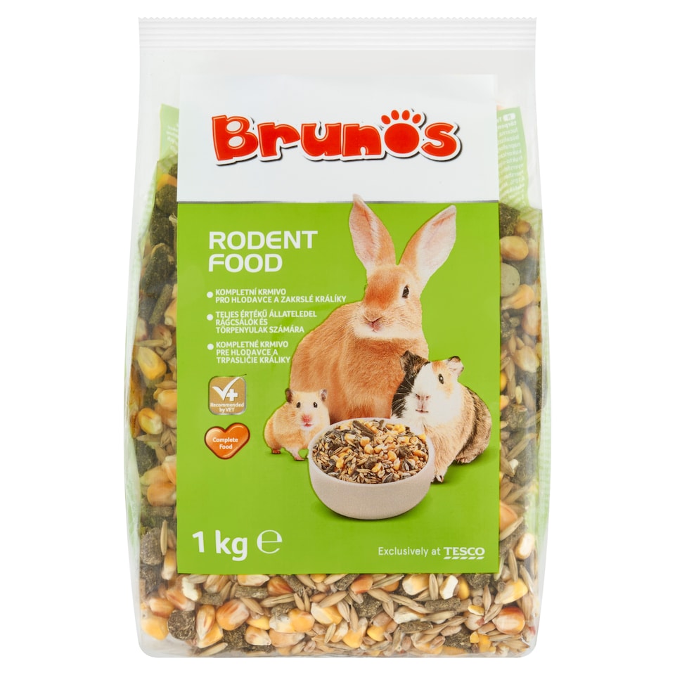 Brunos Kompletné krmivo pre hlodavce a trpasličie králiky 1 kg