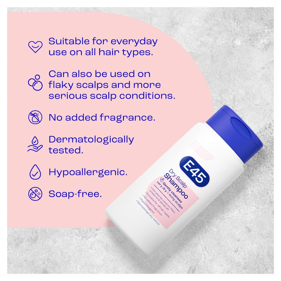 image 1 of E45 Dry Scalp Shampoo 200ml