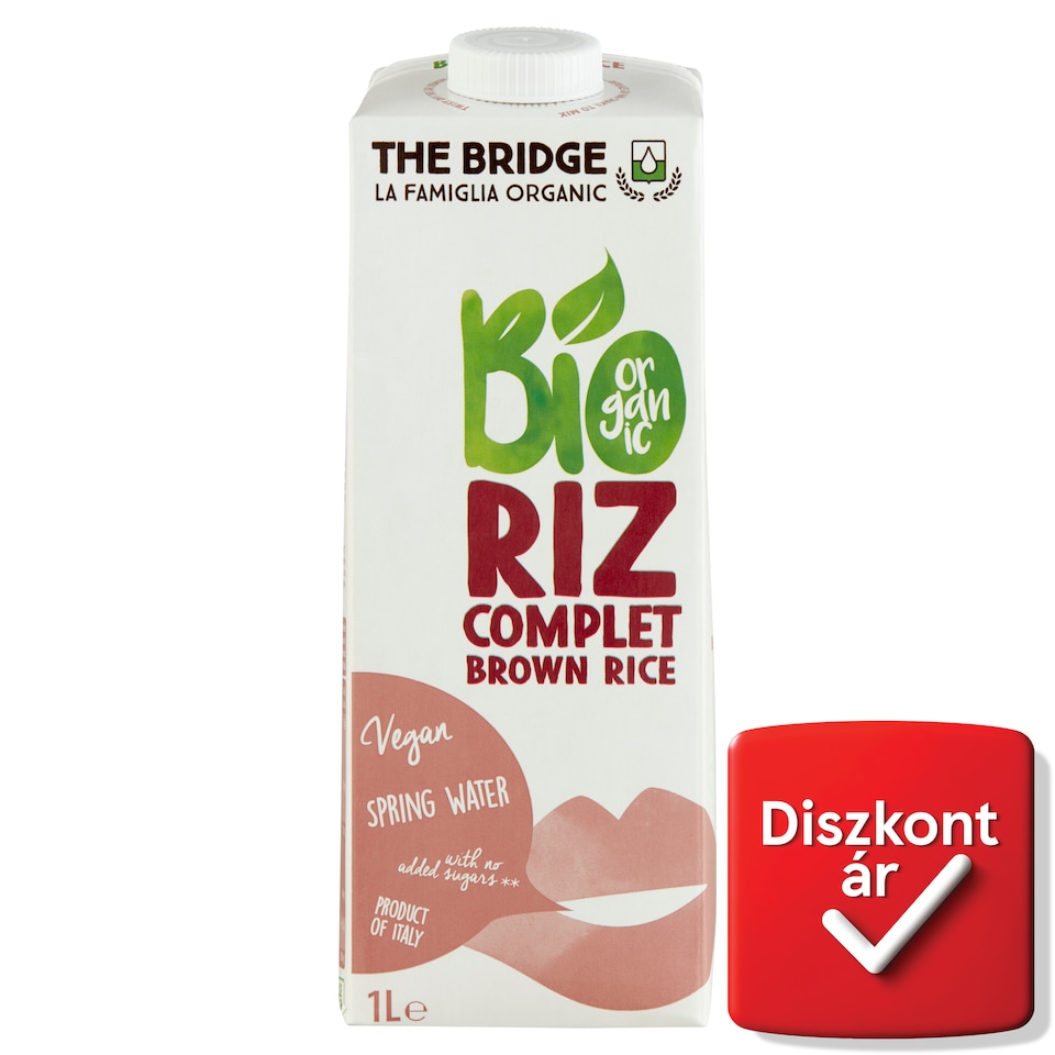 The Bridge BIO UHT gluténmentes barna rizsital 1 l
