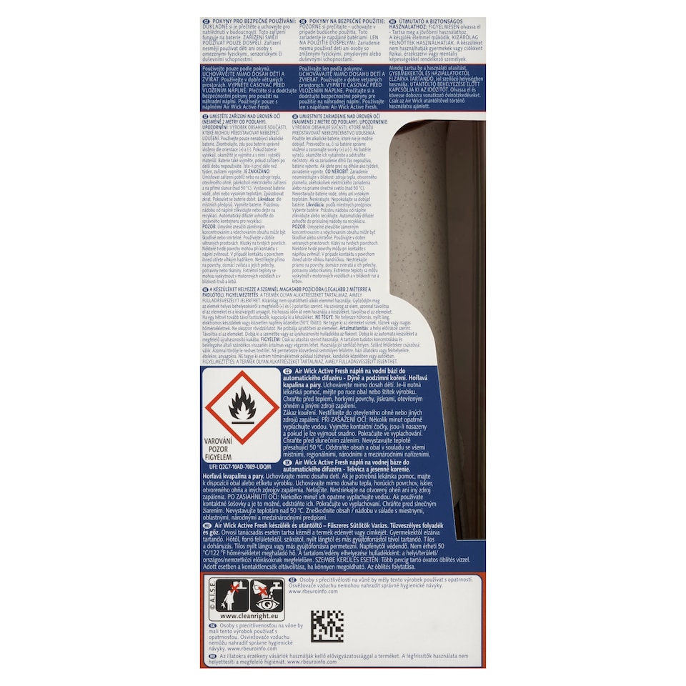 image 1 of Air Wick Active Fresh Automatic Diffuser and Water-Based Refill Pumpkin and Autumn Spices 228ml