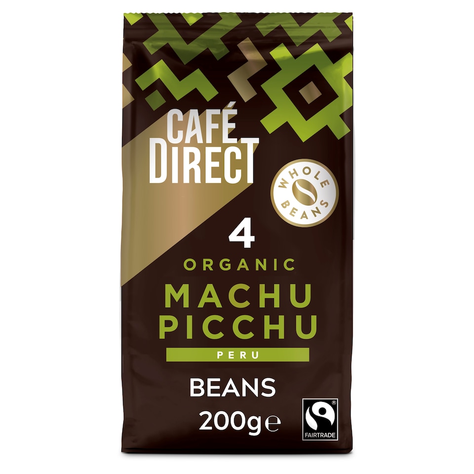 CAFE DIRECT Organic Machu Picchu Coffee Beans 200g