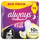 image 1 of Always Platinum Secure Night Time Size 4 S/Twls Wings 14