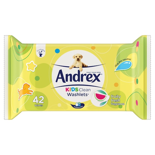 Andrex Washlets Kids Refill 40 Sheet Tesco Groceries