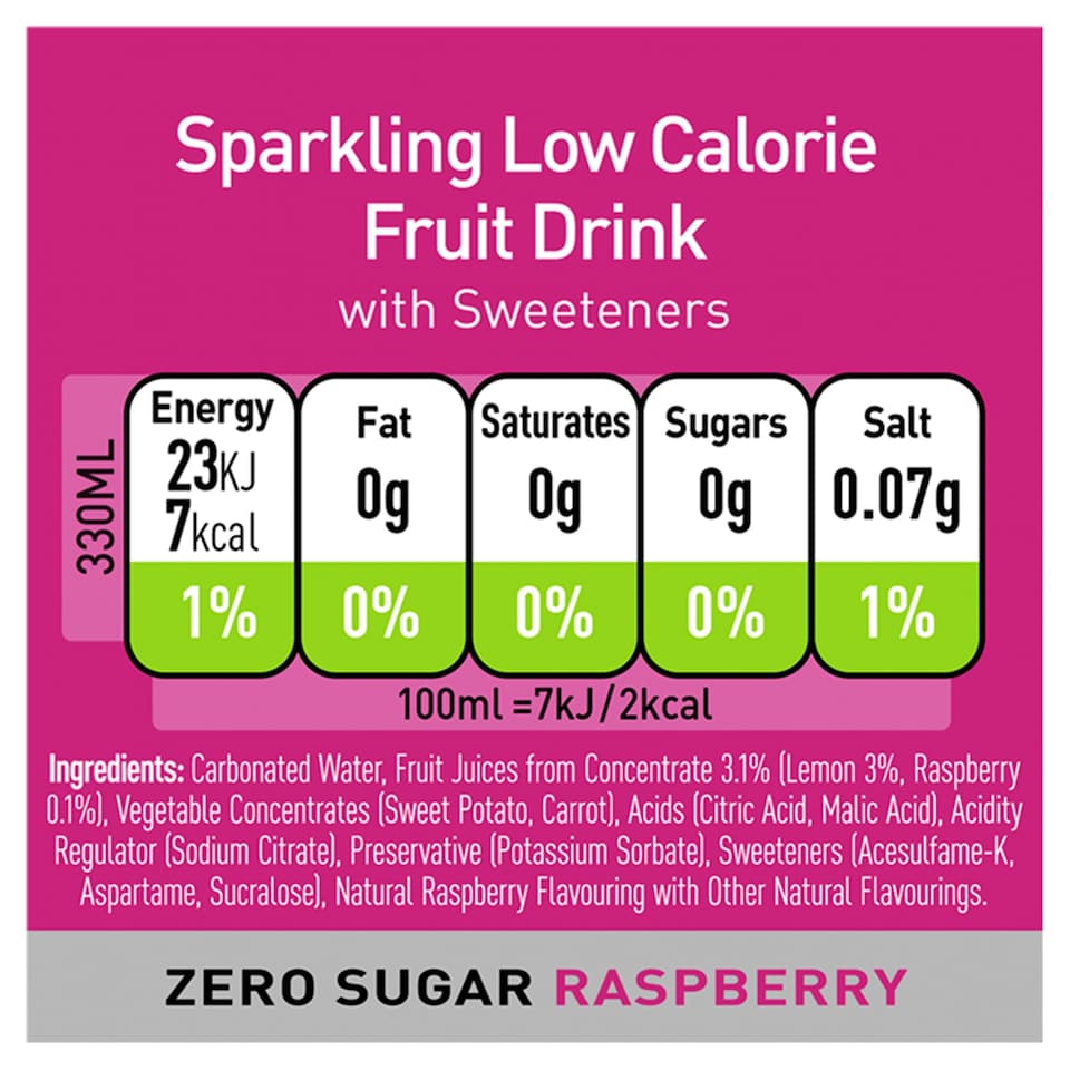 image 1 of Fanta Raspberry Zero 8 X 330Ml