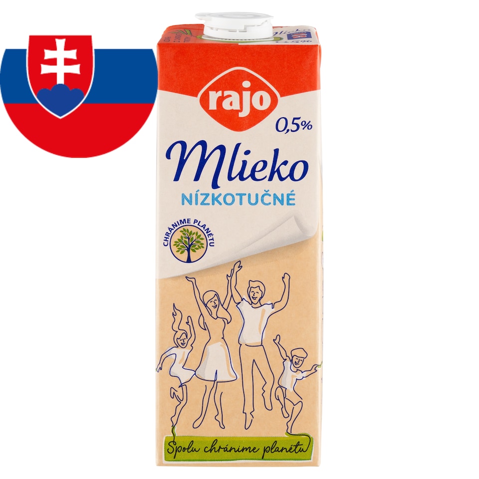obrázok 1 z Rajo Mlieko nízkotučné 0,5% 1 l