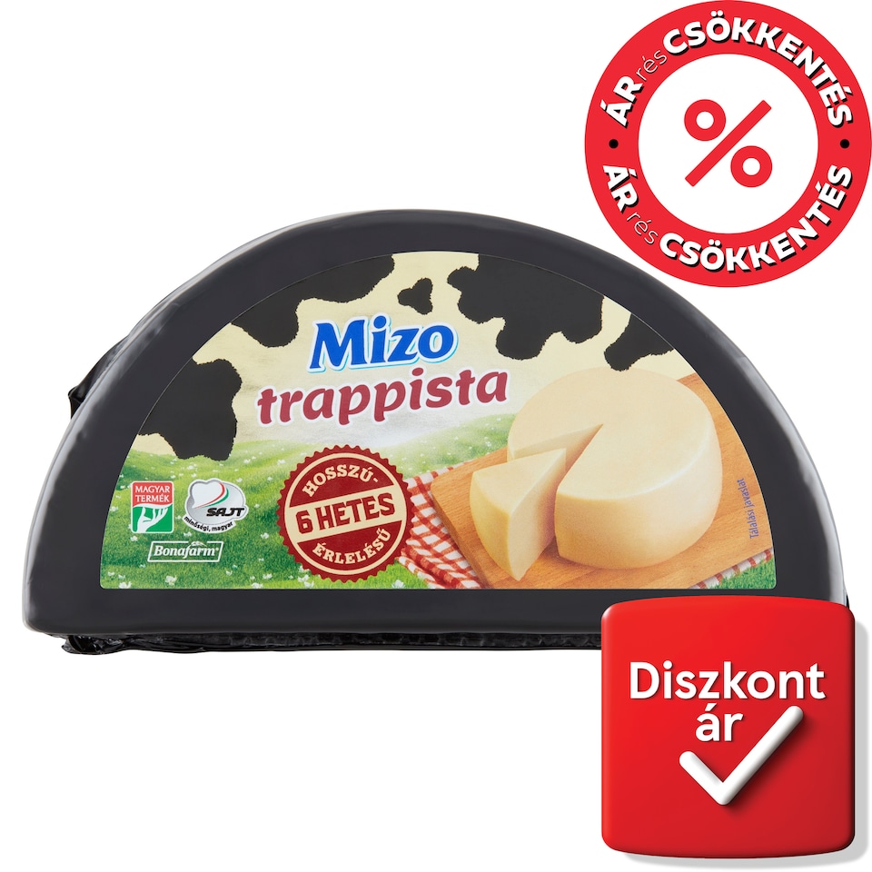 Mizo hosszú érlelésű trappista sajt 700 g  1. kép