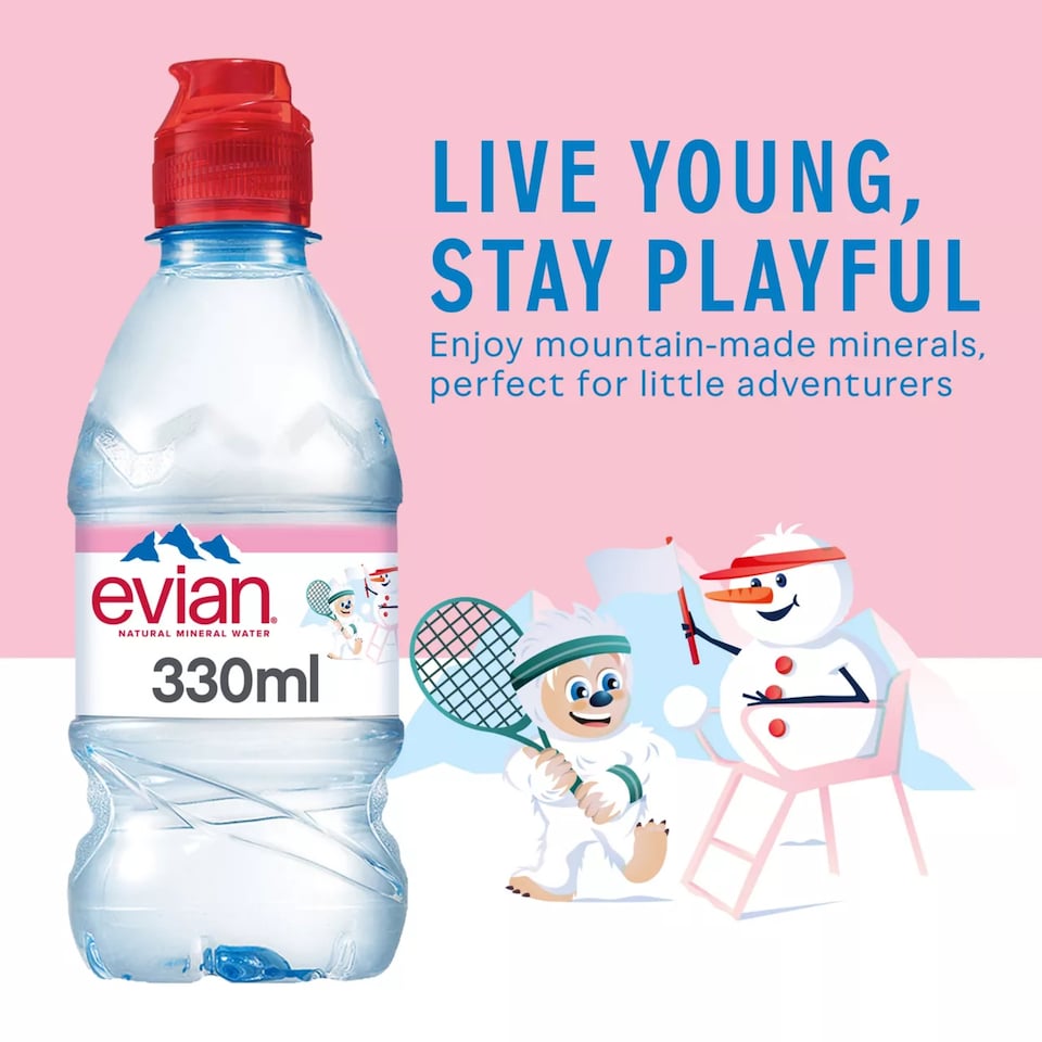image 1 of Evian Natural Mineral water 12x330ml