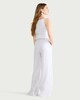 image 3 of F&F Pure Linen Super Wide Leg Trousers in White