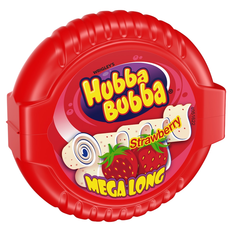obrázok 1 z Wrigley's Hubba Bubba Mega Long žuvačka s jahodovou príchuťou 56 g